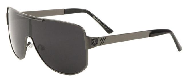 Men's Khan Retro Designer Metal Wrap Sunglasses GUNMETAL & BLACK Khan KN-M3912-khan-metal-one-piece-sunglasses-05