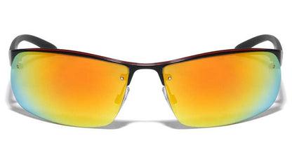 Khan Semi Rimless Sport Wrap Around Sunglasses for Men Khan KN-M3924-khan-metal-semi-rimless-color-line-sports-sunglasses-01