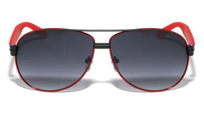 Retro Pilot Sunglasses Designer Khan for Men Khan KN-M3935-metal-tire-marks-temple-pattern-aviators-sunglasses-01_04a10e55-9a4f-4272-ac34-c7a97c7b7876