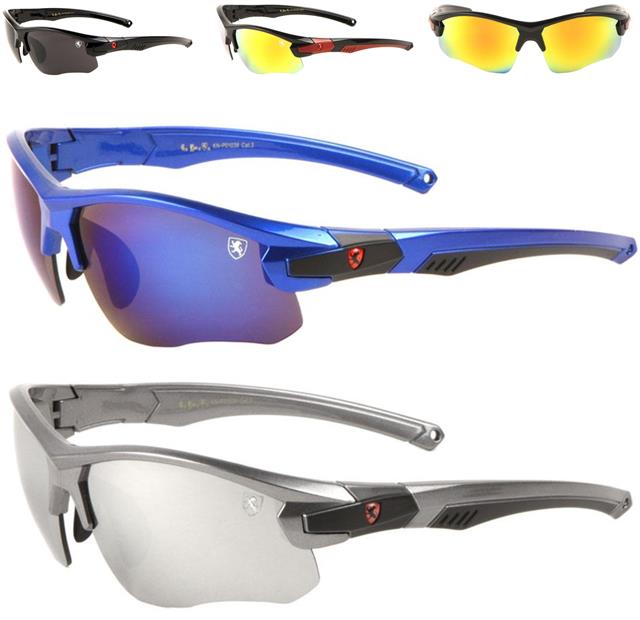 Sports Wrap Around Mirror Sunglasses Unisex Khan KN-P01038