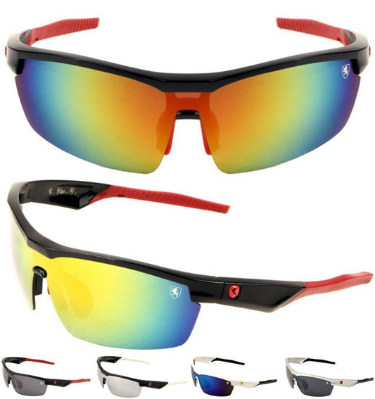 Designer Extreme Sports Wrap Around Mirrored Sunglasses Khan KNP01042