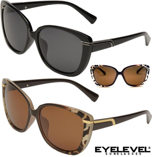 Women's Polarised Oversized Butterfly Large Sunglasses UV400 Eyelevel LEONAa