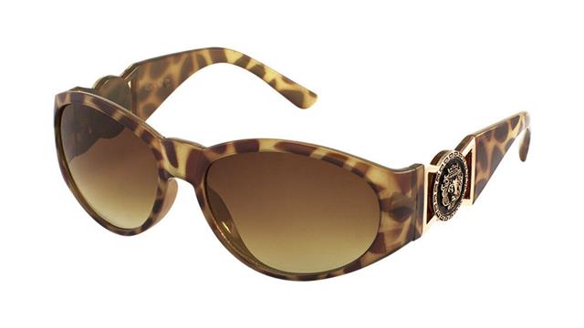 Designer Kleo Women's Sunglasses Leopard Brown Gold Brown Gradient Lens Kleo LH-5348-3