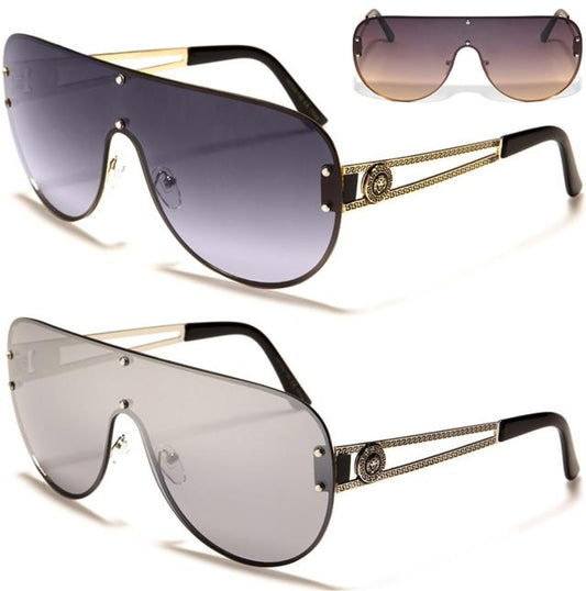 Kleo Designer Inspired Large Shield Sunglasses Kleo LH-M7812