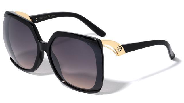 women's butterfly Oversized Kleo Shield Sunglasses UV400 Black Gold Warm Gradient Kleo LH-P4030-lion-head-butterfly-sunglasses-04