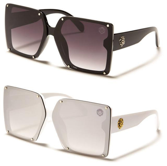 Kleo Women's Oversized Square Butterfly Shield Sunglasses UV400 Kleo LH-P4038