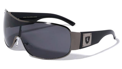 Khan Mens Oversized Wrap Around Shield Sunglasses Khan M3410-KN-khan-metal-metal-plate-temple-shield-sunglasses-04