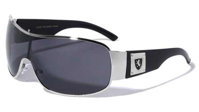 Khan Mens Oversized Wrap Around Shield Sunglasses Khan M3410-KN-khan-metal-metal-plate-temple-shield-sunglasses-06