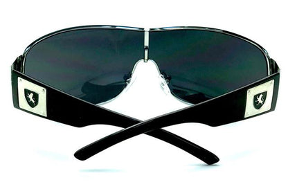 Khan Mens Oversized Wrap Around Shield Sunglasses Khan M3410-KNg