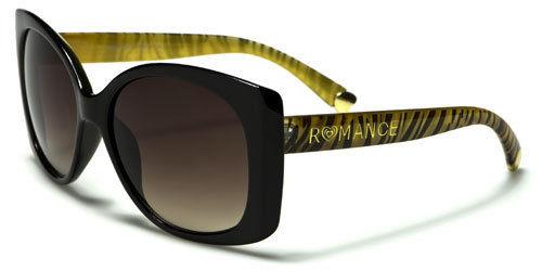 Large Romance Cat Eye Women's Sunglasses BLACK & GOLD ZEBRA Romance NEW-DESIGNER-SUNGLASSES-BLACK-LADIES-WOMENS-GIRL-CAT-EYE-OVERSIZED-VINTAGE-UV400-v2