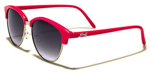 Designer Half Rim Classic Sunglasses for women PINK & SILVER Giselle NEW-DESIGNER-SUNGLASSES-LADIES-WOMENS-GIRLS-BIG-BLACK-VINTAGE-RETRO-LARGE-UV400-v2