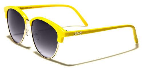 Designer Half Rim Classic Sunglasses for women YELLOW & SILVER Giselle NEW-DESIGNER-SUNGLASSES-LADIES-WOMENS-GIRLS-BIG-BLACK-VINTAGE-RETRO-LARGE-UV400-v4