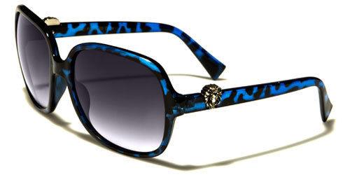 Women's Kleo Big Oval Butterfly Sunglasses BLUE Kleo NEW-DESIGNER-SUNGLASSES-LADIES-WOMENS-GIRLS-LARGE-BLACK-RETRO-VINTAGE-BIG-UV400-v2