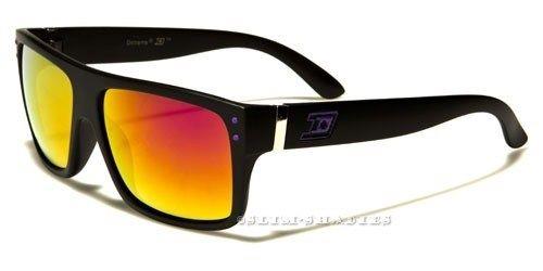 Sports Mirrored Classic Sunglasses BLACK & GREEN LOGO MIRROR Dxtreme NEW-DESIGNER-SUNGLASSES-LARGE-MENS-LADIES-BLACK-BIG-LARGE-RETRO-VINTAGE-UV400-v0