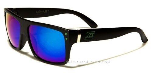 Sports Mirrored Classic Sunglasses BLACK & RED LOGO MIRROR Dxtreme NEW-DESIGNER-SUNGLASSES-LARGE-MENS-LADIES-BLACK-BIG-LARGE-RETRO-VINTAGE-UV400-v1