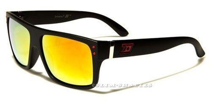 Sports Mirrored Classic Sunglasses BLACK & BLUE LOGO MIRROR LENSES Dxtreme NEW-DESIGNER-SUNGLASSES-LARGE-MENS-LADIES-BLACK-BIG-LARGE-RETRO-VINTAGE-UV400-v2