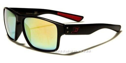 Dxtreme Mirrored Classic Sports Sunglasses BLACK BLUE LOGO BLUE MIRROR Dxtreme NEW-DESIGNER-SUNGLASSES-LARGE-MENS-LADIES-WOMENS-BLACK-RETRO-VINTAGE-BIG-UV400-v0