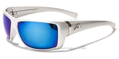 Arctic Blue Wrap Around Blue Mirrored Sports Sunglasses SILVER BLUE MIRROR Arctic Blue NEW-SUNGLASSES-ARCTIC-BLUE-DESIGNER-SPORTS-GOLF-FISHING-LARGE-MENS-BLACK-UV400-v1