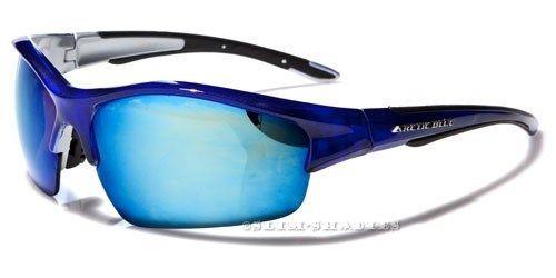 Arctic Blue Big Mirrored Sports Cycling Sunglasses UV400 Arctic Blue NEW-SUNGLASSES-ARCTIC-BLUE-DESIGNER-SPORTS-LARGE-BIG-WRAP-MENS-BLACK-WHITE-UV400-v4 BLUE BLUE MIRROR