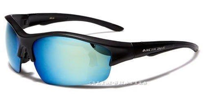 Arctic Blue Big Mirrored Sports Cycling Sunglasses UV400 Arctic Blue NEW-SUNGLASSES-ARCTIC-BLUE-DESIGNER-SPORTS-LARGE-BIG-WRAP-MENS-BLACK-WHITE-UV400-v5 MATT BLACK BLUE MIRROR