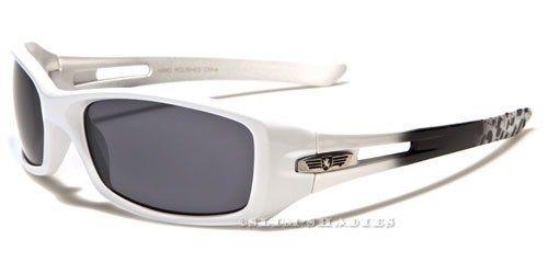 Mens Big Wrap Around Khan Sports Sunglasses WHITE & BLACK Khan NEW-SUNGLASSES-BLACK-KHAN-DESIGNER-SPORT-MENS-LADIES-BOYS-WOMEN-WRAP-LARGE-UV400-v6