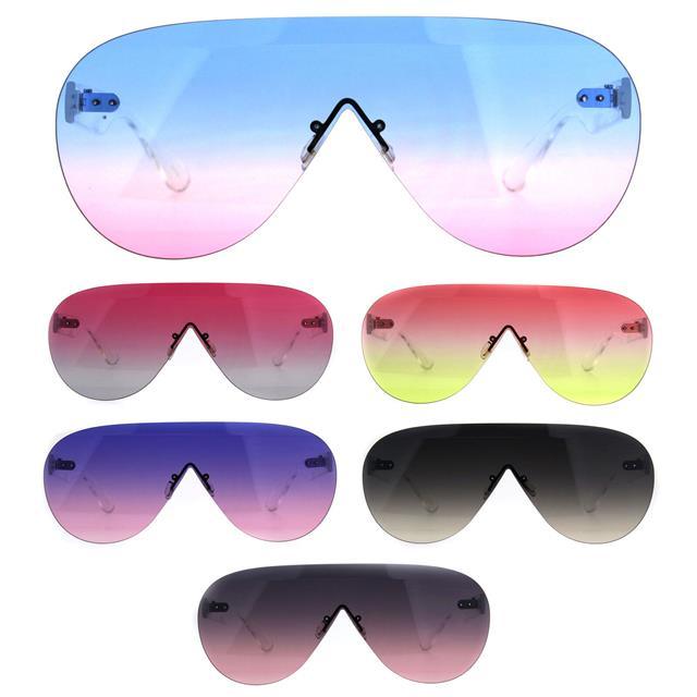 Clubbing Disco Oversized Flat Lens Pilot Sunglasses Unbranded P6337-OCh_54d7b88c-8475-4c54-8f58-033f4b78ffbd