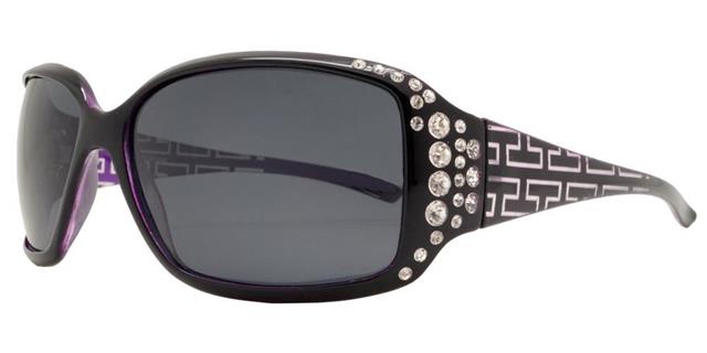 Womens Small Rhinestone Polarised Wrap Around Sunglasses Unbranded PL-7420-BX-5