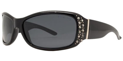 Womens Small Rhinestone Polarised Wrap Around Sunglasses Unbranded PL-7808-BXa