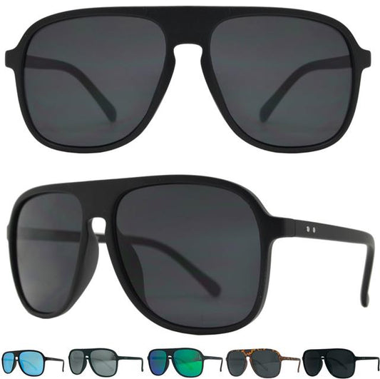 Men's Polarized Large Retro Pilot Sunglasses with UV400 Protection Unbranded PL-8818-0