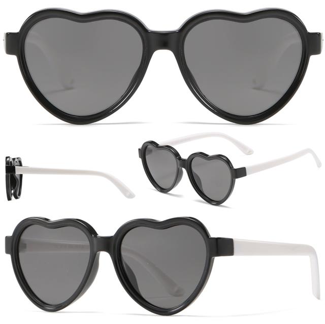 Heart Polarized Childrens sunglasses designer kids Shades UV400 for Girls Rubber unbranded PL3014a0