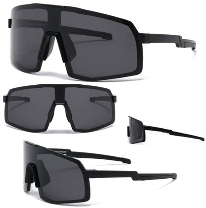 Mens Polarized Sports Shield Sunglasses Oversize Large One Piece Polarised Lens Unbranded PL5209a00