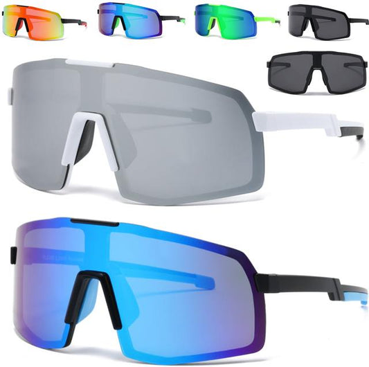 Mens Polarized Sports Shield Sunglasses Oversize Large One Piece Polarised Lens Unbranded PL5209a000