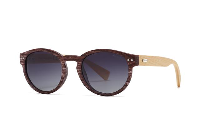 Luxury Wood Bamboo Round Polarized Sunglasses For Men and Women Unbranded PL7951b