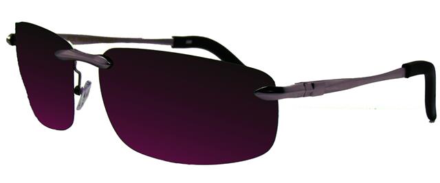 Mens Polarised Rimless Mirrored Fishing Sunglasses for Men Gunmetal Black Purple Mirror Lens Unbranded POL-M3976-CM-6