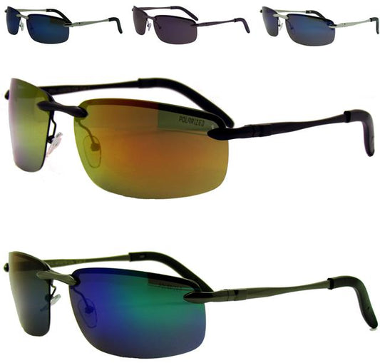 Mens Polarised Rimless Mirrored Fishing Sunglasses for Men Unbranded POL-M3976-CM