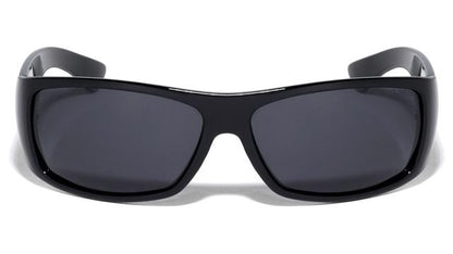 Mens Khan Polarized Black wrap Sunglasses Driving Shades UV400 Khan POL-P8687-KN-plastic-polarized-khan-sports-sunglasses-01