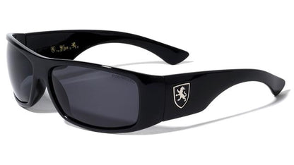 Mens Khan Polarized Black wrap Sunglasses Driving Shades UV400 Khan POL-P8687-KN-plastic-polarized-khan-sports-sunglasses-02