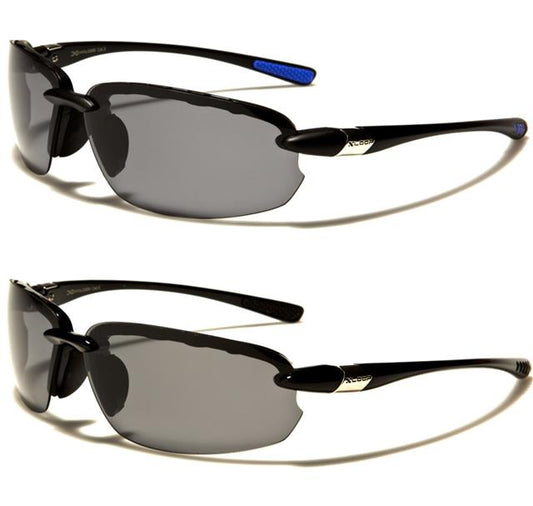 Xloop Polarised Sports Semi-Rimless Wrap Around Sunglasses x-loop PZ-2486
