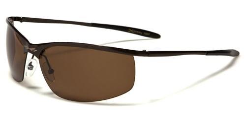 X-Loop Metal Polarised Semi-Rimless Driving Fishing sunglasses Brown Frame Brown lense X-Loop PZ5715a