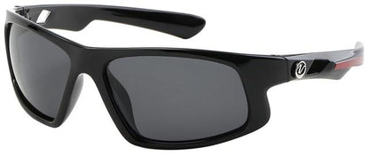 Nitrogen Polarised Big Sports Fishing Sunglasses Great for Driving Black Red Smoke Lens Nitrogen PZNT70573