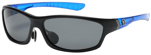 Polarized Big Wrap Around Nitrogen Golf Sunglasses Black Blue Smoke Lens Nitrogen PZNT7060c