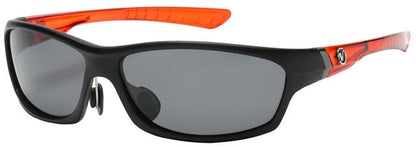 Polarized Big Wrap Around Nitrogen Golf Sunglasses Black Orange Black Lens Nitrogen PZNT7060f