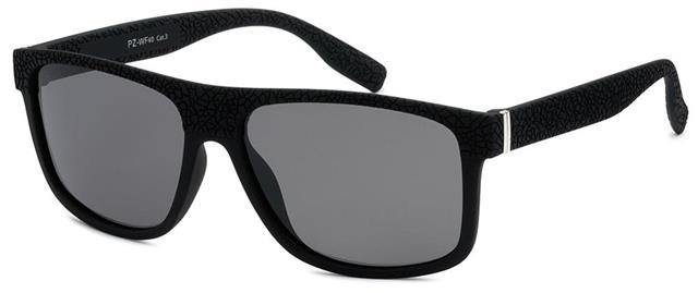 Designer Polarized Classic Sunglasses for men Unbranded PZWF401 Matt Black Smoke Lens