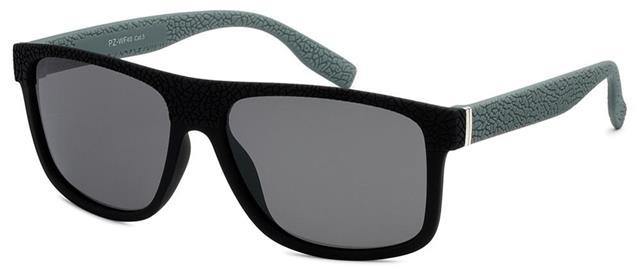 Designer Polarized Classic Sunglasses for men Unbranded PZWF403 Matt Black Grey Smoke Lens