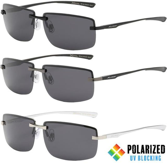 X-Loop Metal Polarised Rimless Driving Fishing sunglasses X-Loop PZXL35005