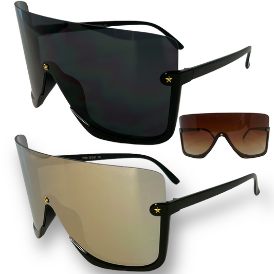 Oversized Flat Top Shield Sunglasses Semi Rimless for Men and Women Unbranded PhotoRoom_20230214_115936