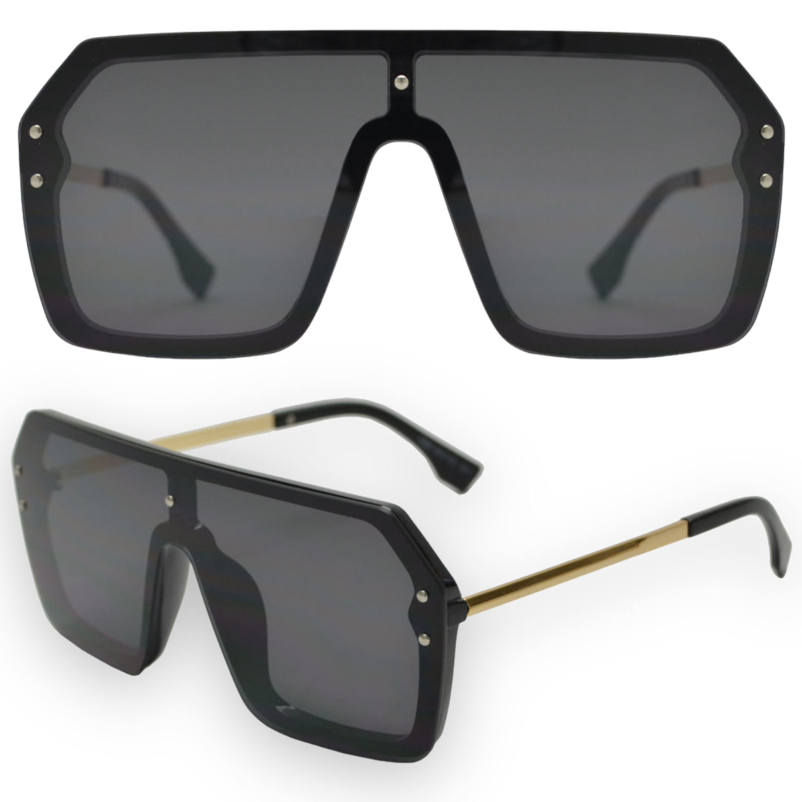Flat top best sale shield sunglasses