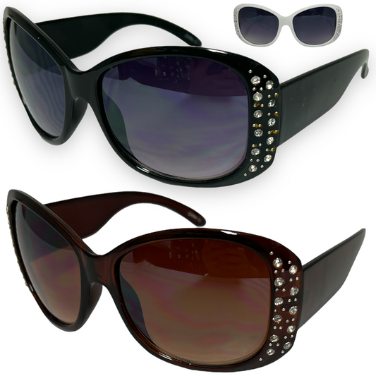 Women's Large Black Rhinestone Butterfly Sunglasses Unbranded PhotoRoom_20230215_080515