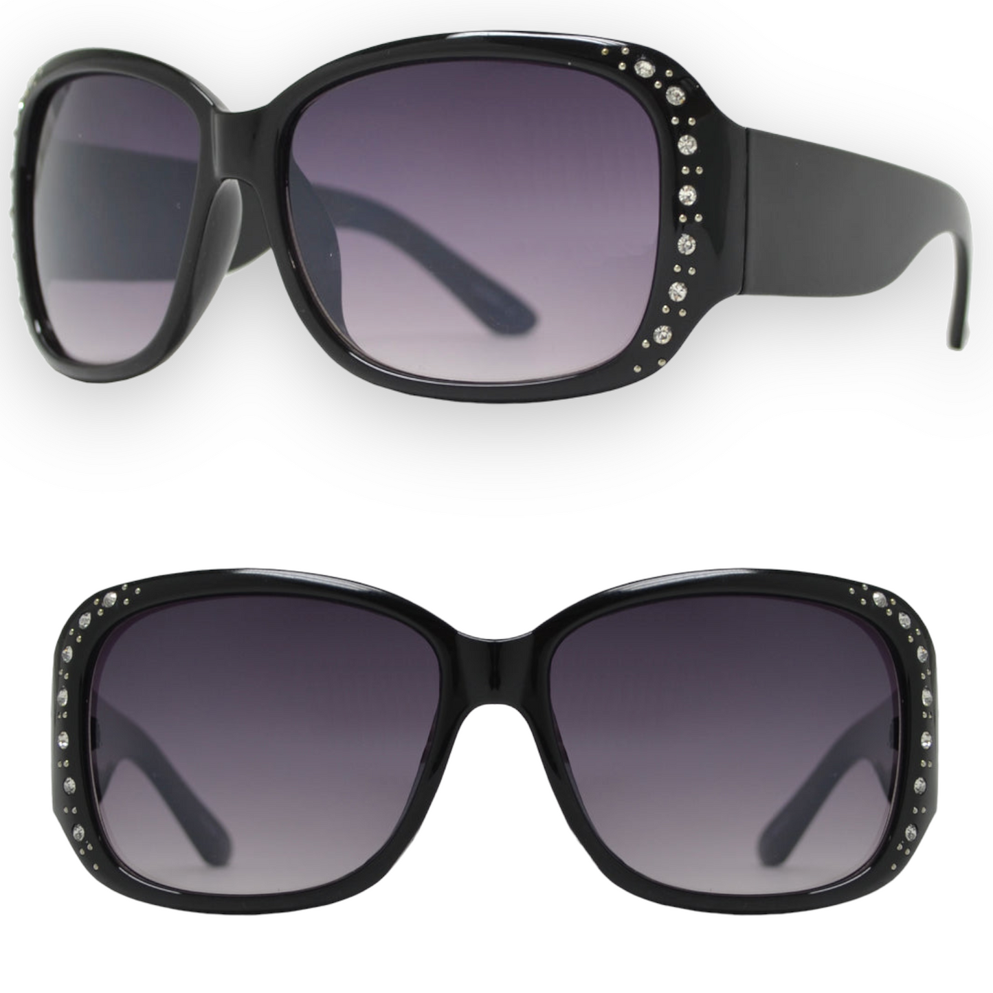 Women's Large Black Rhinestone Butterfly Sunglasses Unbranded PhotoRoom_20230215_085055