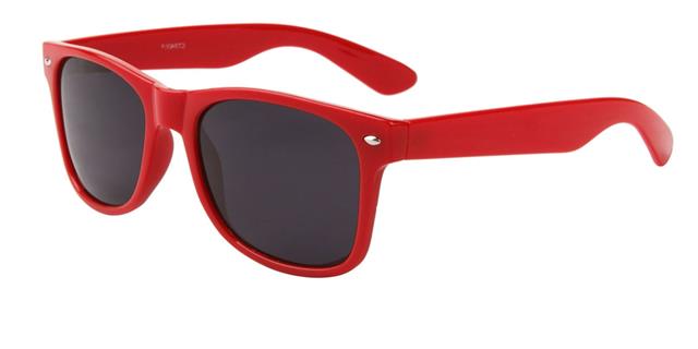 Designer Polarized Unisex Retro Classic Square Sunglasses RED SMOKE LENS Unbranded RED